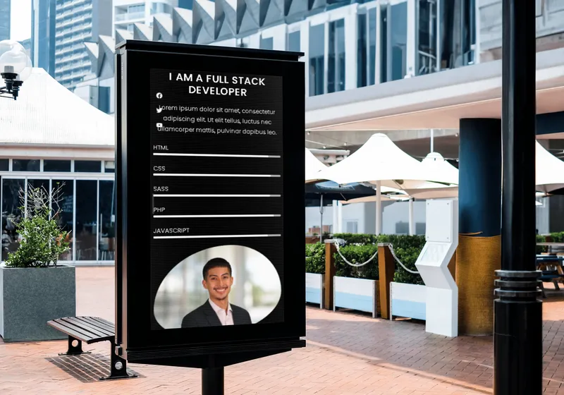 Insurance agent billboard mockup